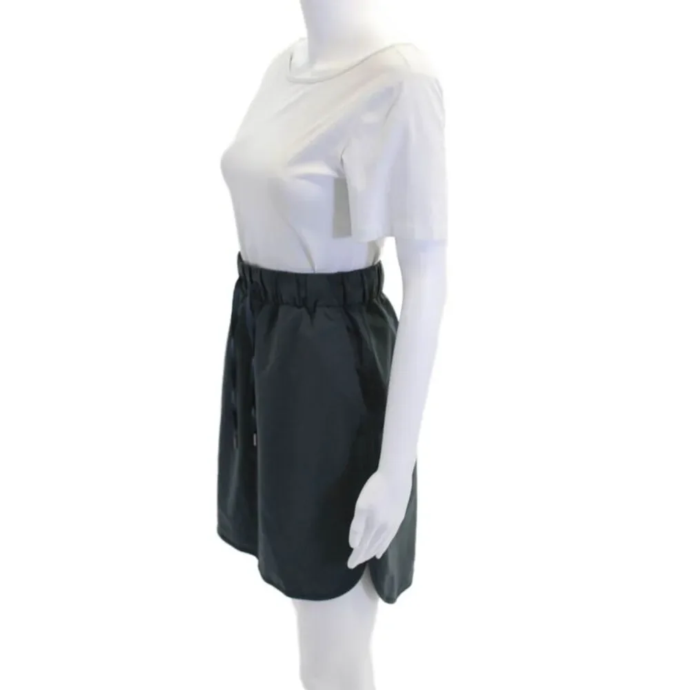 Lululemon Womens Drawstring Waist Mini Athletic Skirt Blue Grey Size 6_2